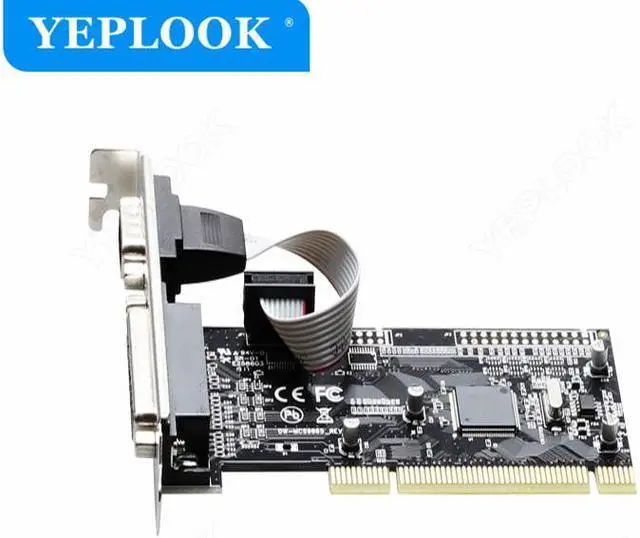 Alt view image 2 of 4 - PCI to 1x Serial Port + 1x Parallel Port PCI Single Port DB9+DB25 RS232 COM Expansion Card Riser Card Adapter Chip ASIX/AX9865