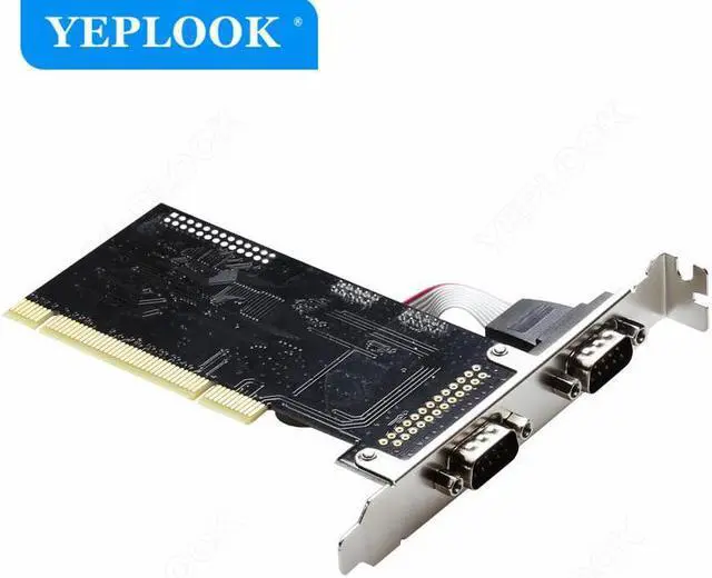 Alt view image 5 of 6 - PCI to 2 Ports RS232 Serial Port COM DB9 9Pin Serial Card Expansion Controller Adapter Chipset ASIX/AX9865 for Desktop Computer