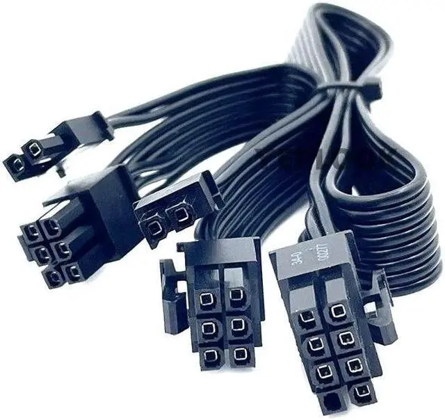 Alt view image 5 of 7 - PSU 8Pin to PCIe Dual 8Pin Original GPU Modular Power Cable for CORSAIR HX650 HX750 HX850 HX1050 Gold Power Supply 60+20CM 18AWG