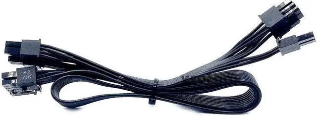 Alt view image 6 of 7 - PSU 8Pin to PCIe Dual 8Pin Original GPU Modular Power Cable for CORSAIR HX650 HX750 HX850 HX1050 Gold Power Supply 60+20CM 18AWG