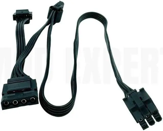 Alt view image 3 of 6 - YEPLOOK 6Pin to 3 Molex IDE 4Pin Floppy Fan Power Cable for Corsair CX850M, CX750M, CX600M, CX500M, CX450M, CX430M Type 3 Modular Power