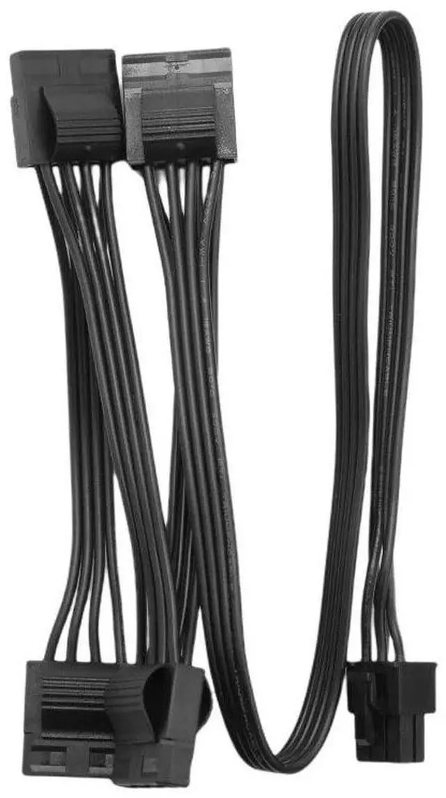 Alt view image 5 of 5 - YEPLOOK 6Pin to 4x Molex IDE 4Pin PATA Perif Power Cable Fan Optical Floppy Power Cable for CORSAIR AX760i/AX860i/AX1200i/AX1500i TYPE 3 Modular Powers