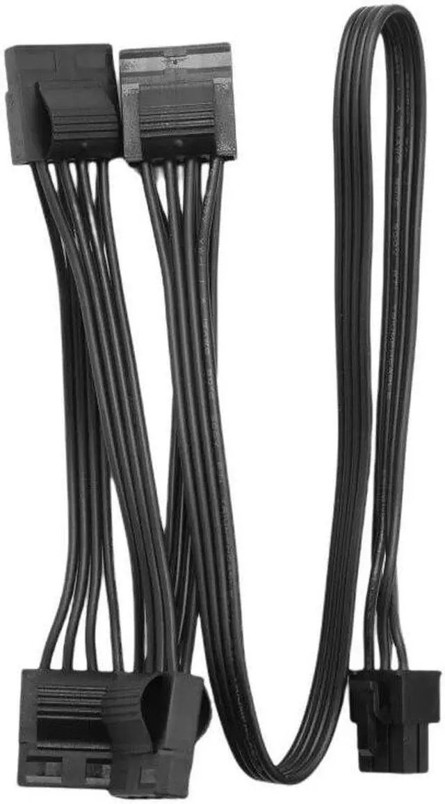 Alt view image 2 of 6 - Original New 6Pin to 4 Molex IDE 4Pin PATA Perif Fan Cable for CORSAIR RM1000x, RM850x, RM750x, RM650x, RM550x Modular Power PSU