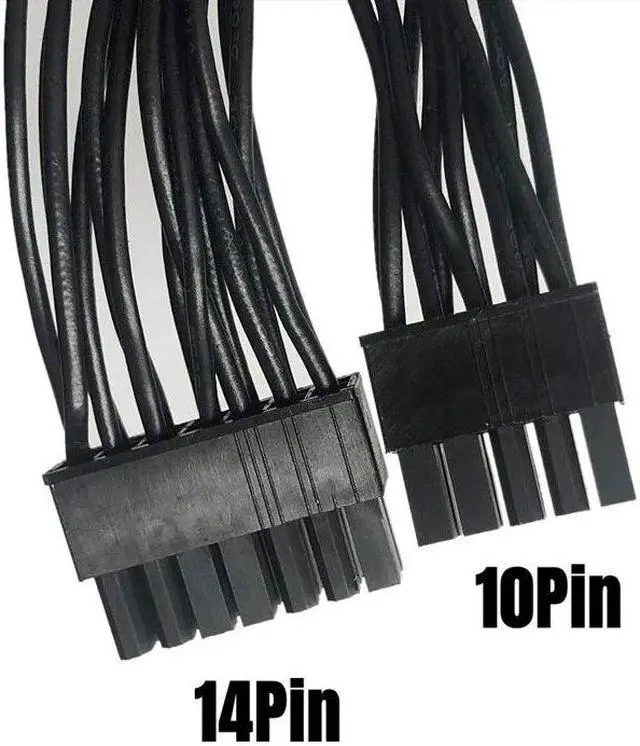 Alt view image 4 of 5 - YEPLOOK 14+10Pin to 20+4Pin 24Pin ATX Main Power Cable Net for Corsair Type 3 Modular Power, for AXi HXi HX GOLD RM CXM CSM TXM Modular, Sleeved Net 18AWG 60CM