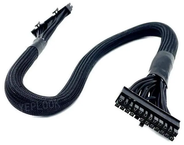 Alt view image 5 of 6 - YEPLOOK 18+10Pin to 20+4Pin 24Pin ATX Main Power Cable for Corsair AX1600i Type 4 Modular Power, Sleeved Net 18AWG 60CM