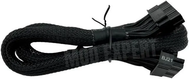 Alt view image 6 of 8 - Original SEASONIC Snow Silent 24Pin ATX Main Power Cable 18+10Pin to 20+4Pin Sleeved Net for 750W 1050W 1250W Modular PSU 60CM