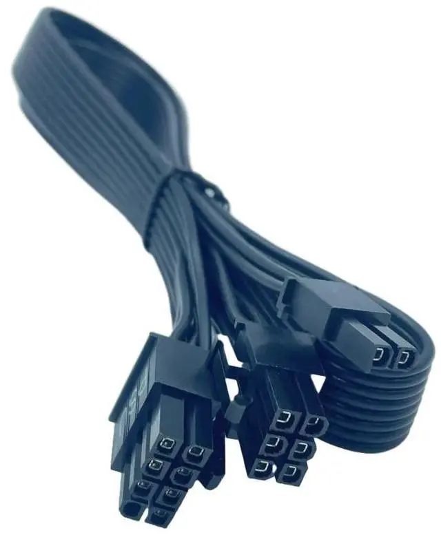 Alt view image 4 of 6 - Original Seasonic PSU 8Pin to PCIe 8Pin 6+2Pin GPU Power Supply Cable for PRIME 1000/850/750/650 Titanium Modular PSU 60CM 18AWG