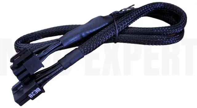Alt view image 3 of 4 - Original Seasonic PSU 8Pin to 6+2Pin PCIe GPU VGA Power Cable Braided 60CM 18AWG for CORE GC-650, GC-550, GC-500 GOLD Modular