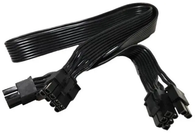 Alt view image 4 of 6 - Original 2x 8Pin 6+2Pin PCIe GPU VGA Power Cable for SEASONIC PRIME SNOWSILENT 750 Titanium, 650 Platinum, 550 Gold Modular PSU
