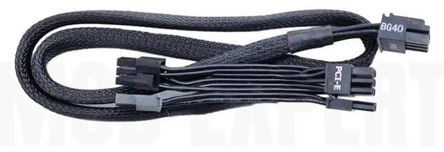 Alt view image 2 of 6 - Original New 8Pin to Dual PCIe 2X 8Pin 6+2Pin VGA GPU Power Cable for SEASONIC PRIME GX-1000, GX-850, GX-750, GX-650 Modular PSU