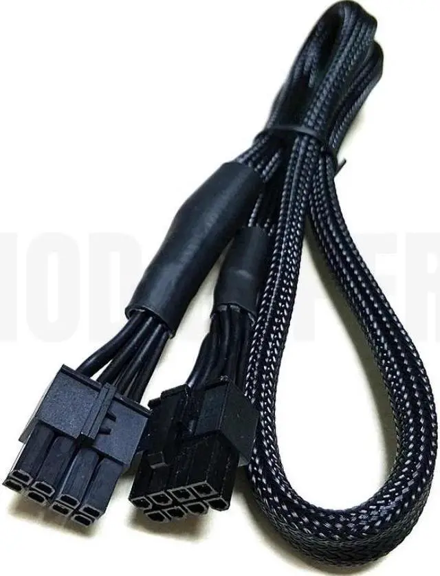 Alt view image 6 of 7 - Original Seasonic 8Pin to 4+4Pin CPU Power Cable Sleeved Net for PRIME GX-1300, GX-1000, GX-850, GX-750, GX-650 Gold Modular PSU