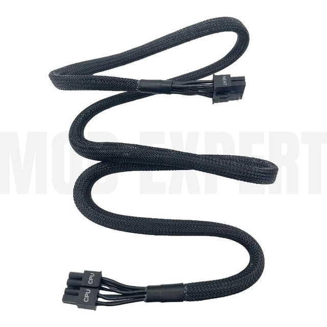 thumbnail interactive-video image 1 of Seasonic Modular Power Cable – 8-pin To 4+4-pin EPS12V CPU Connector, 27 Inches 1 of 5