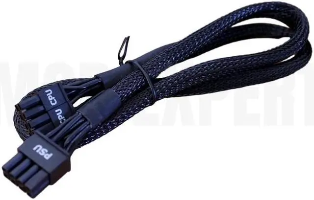 Alt view image 6 of 6 - Original Seasonic CORE CPU Power Cable 8Pin to 4+4Pin EPS Braided Net 18AWG 70CM for GX-650, GX-550, GX-500 GX Modular PSU Fonte