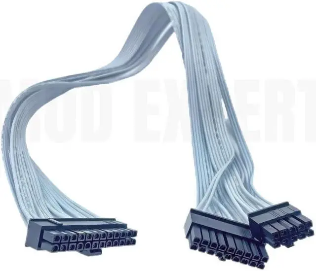 Alt view image 2 of 4 - White ATX Motherboard Power Cable 18+10Pin to 24Pin for Seasonic FOCUS GX-1000 GX-850 GX-750 WHITE EDITION GOLD Full-Modular PSU
