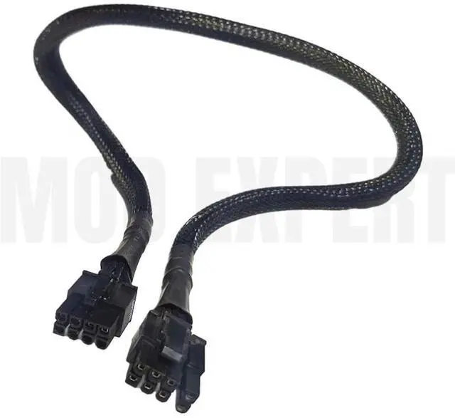 Alt view image 6 of 6 - Original Seasonic PSU 8Pin to PCI-E 6+2Pin GPU VGA Power Cable Sleeved for PRIME, FOCUS, CORE, M12II EVO Modular PSU 60CM 18AWG