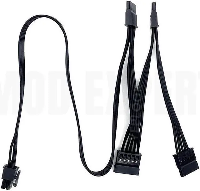 Alt view image 3 of 6 - Original Seasonic 4 SATA Straight HDD SSD Modular Power Cable for Seasonic FOCUS GM-850 GM-750 GM-650 GM-550 GM-500 GM-450 GOLD