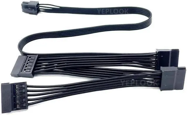 Alt view image 4 of 6 - Original Seasonic 4 SATA Straight HDD SSD Power Cable for Seasonic FOCUS PLUS 1000W 850W 750W 650W 550W GOLD Modular Power Unit