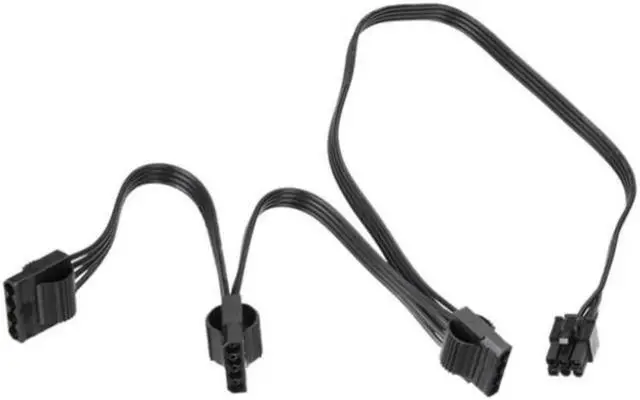 Alt view image 3 of 6 - Genuine Seasonic 3 Molex IDE 4Pin Peripheral Straight Modular Power Cable for Seasonic PRIME, FOCUS, CORE, M12II EVO, SnowSilent