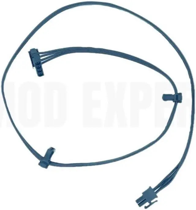Alt view image 4 of 6 - 6Pin to 3x Molex IDE 4Pin Right Angle Peripheral Modular Power Supply Cable for Seasonic Snow Silent 750W 1050W 1250W Power Unit