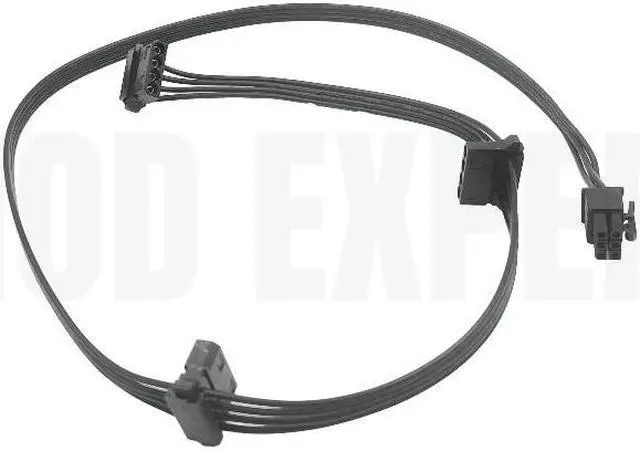 Alt view image 5 of 6 - 6Pin to 3 Molex IDE 4Pin Belt Peripheral Modular Power Cable for Seasonic PRIME Ultra Titanium 1600W 1300W 1000W 850W 750W 650W