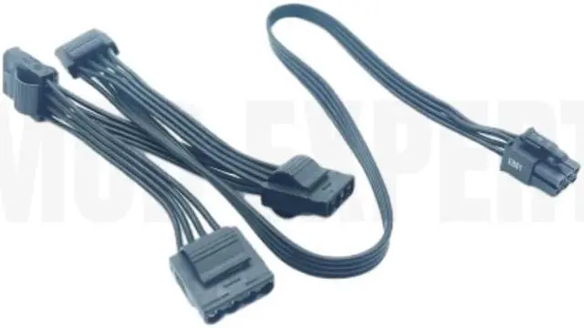 Alt view image 6 of 6 - Original Seasonic 6Pin to 4 Molex IDE 4Pin Female Peripheral Modular Power Cable for Seasonic Snow Silent 750W 1050W 1250W Power