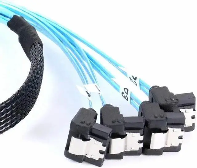 Alt view image 5 of 7 - 6PCS/Set SATA3.0 0.7Meter SAS 7Pin Male Straight 6Gbps Data Cable for BTC Mining, NAS, HDD Disk SSD, Optical Drive, Server Host