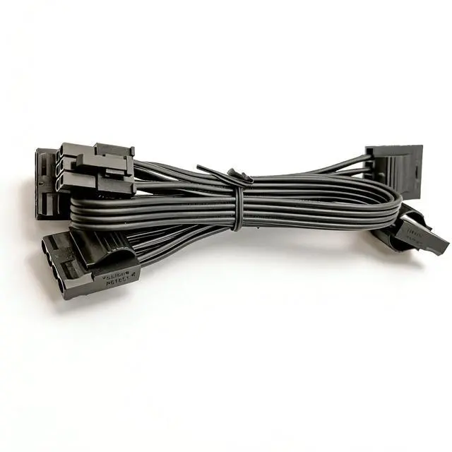 Alt view image 3 of 7 - YEPLOOK 6Pin to 4 Molex IDE 4Pin PATA Perif PERIPHERAL Power Cable for Corsair RM RM-i RM-x RM-e CS-M CX-M TX-M SF HX HX-i AX-i Type 3 & Type 4 Modular Powers, 18AWG Tinned Copper Wire, 20+3x6 inch