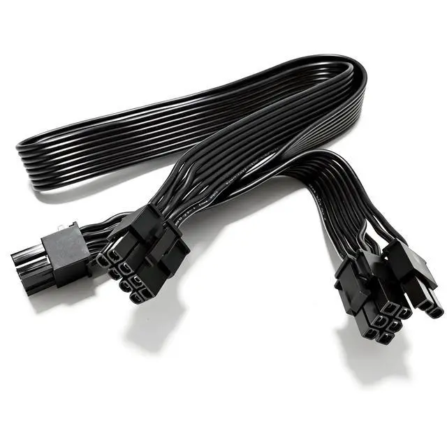 Alt view image 4 of 7 - YEPLOOK PCIe Dual 8Pin 6+2 GPU Power Cable for Corsair AX1200 1200W Gold Modular Power, 18AWG Tinned Copper Flat Wire, 60+20 CM / 23.62+7.87 inch/ 1.97+0.66 ft.