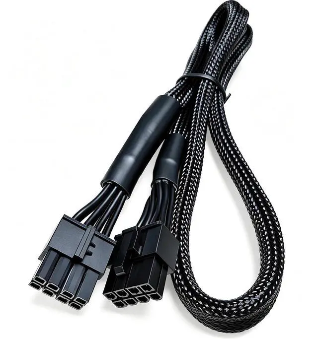 Alt view image 5 of 7 - YEPLOOK CPU Power Cable Sleeved Net, EPS/ATX12V Single 8Pin 4+4Pin for Corsair AX1200 1200W Gold Modular Power, 18AWG Tinned Copper Wire 60 CM/ 23.6in/1.97ft