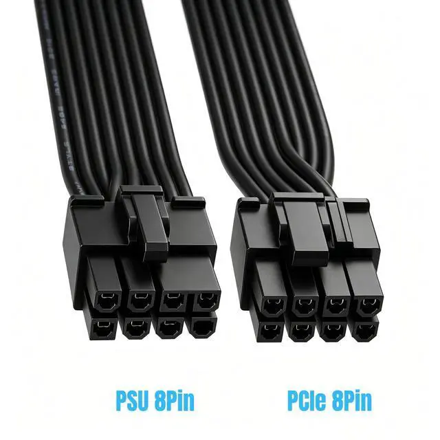 Alt view image 4 of 6 - YEPLOOK Single 8PIN 6+2 PCI-E GPU Power Cable for Seasonic PRIME 1300W, 1000W, 850W, 750W, 650W, 550W Titanium/Platinum/Gold/SnowSilent