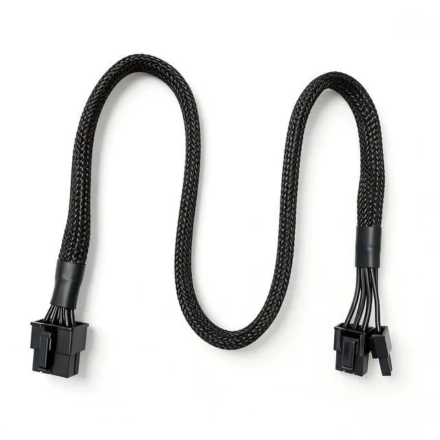 Alt view image 4 of 6 - PCIe GPU Power Cable 8Pin 6+2 Sleeved Net for Seasonic FOCUS Gold & Platinum 550W, 650W, 750W, 850W, 1000W, 1300W Modular Powers
