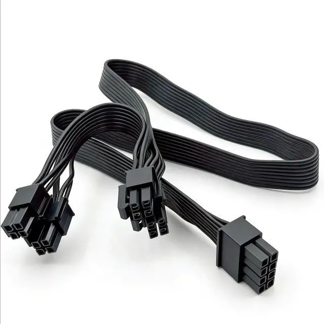 Alt view image 6 of 6 - Dual 8Pin 4+4 EPS/ATX12V CPU Power Cable for Seasonic FOCUS Gold & Platinum 1300W, 1000W, 850W, 750W, 650W, 550W Modular Powers
