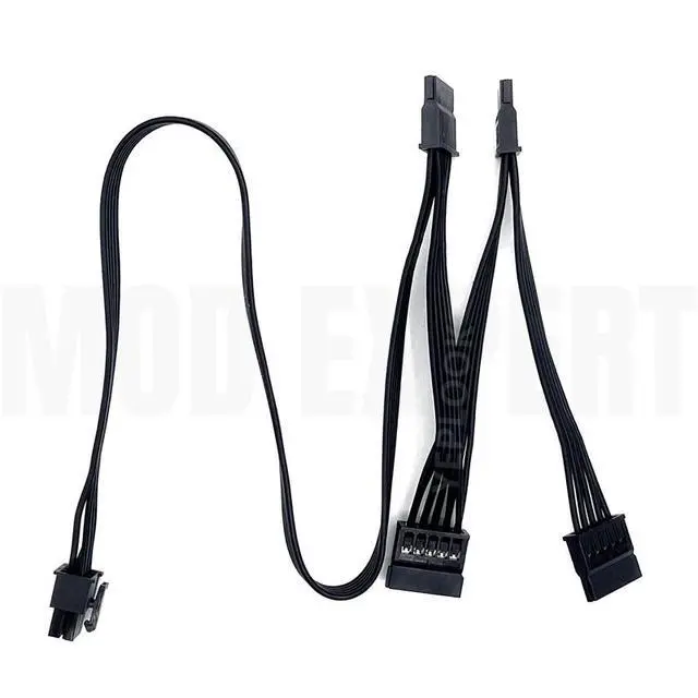Alt view image 3 of 6 - 6-PIN to 4 SATA Male Straight Power Cable for Seasonic FOCUS Platinum & Gold 550W, 650W, 750W, 850W, 1000W Series Modular Powers