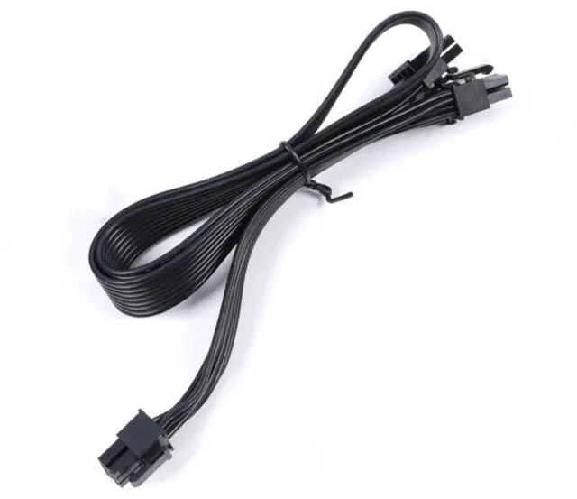 Alt view image 3 of 6 - YEPLOOK PCI-express Dual 8Pin (6+2) GPU Power Cable for Seasonic CORE GX650/550/500, GC650/550/500, GM650/550/500 Series Modular Powers