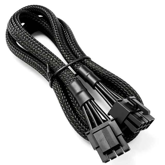 Alt view image 4 of 6 - YEPLOOK CPU Power Cable 4+4 EPS12V/ATX12V for Seasonic CORE 650W, 550W, 500W GX/GC/GM All Series Modular Powers, 18AWG Sleeved Net 60CM
