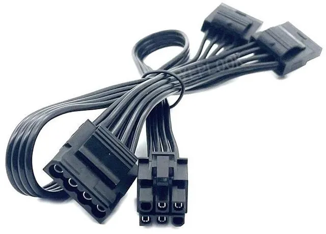 Alt view image 2 of 6 - YEPLOOK 6Pin to 3x Molex/IDE Straight Peripheral PATA 4Pin Power Cable for Seasonic CORE 650W, 550W, 500W GM/GC/GX Series Modular Powers