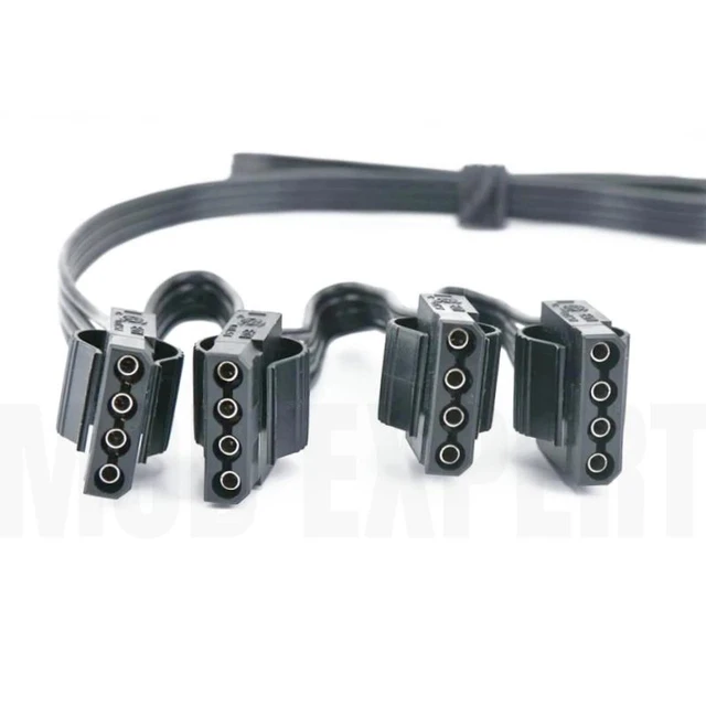 Alt view image 5 of 6 - YEPLOOK 6Pin to 4 Molex IDE 4Pin Straight PATA Peripheral Power Cable for Seasonic CORE GM/GC/GX 650W, 550W, 500W Series Modular Powers