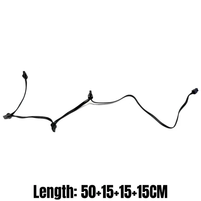 Alt view image 6 of 6 - YEPLOOK 6Pin to 4 Molex IDE 4Pin Straight PATA Peripheral Power Cable for Seasonic CORE GM/GC/GX 650W, 550W, 500W Series Modular Powers
