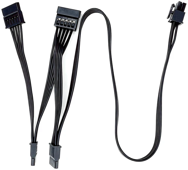 Alt view image 4 of 6 - YEPLOOK 6Pin to 4 SATA Power Cable for Seasonic VERTEX VERTEX GX-1200/GX1000/GX-850/GX-750, PX-1200/PX-1000/PX-850/PX-750 Modular Powers