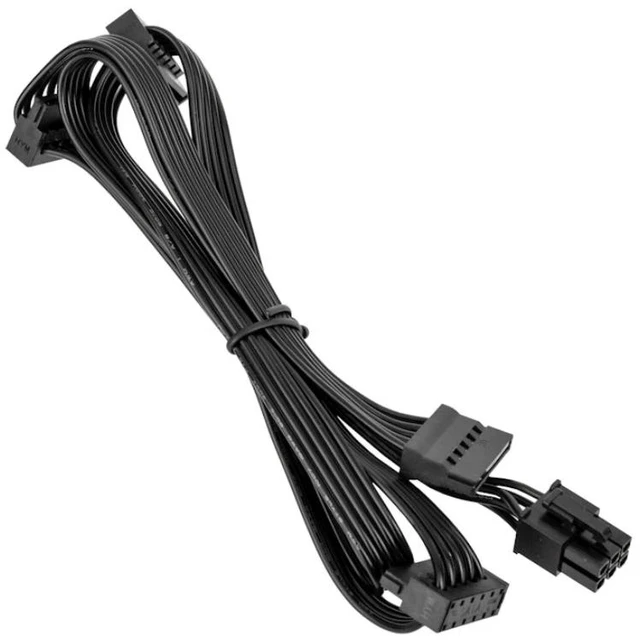Alt view image 3 of 6 - YEPLOOK 6Pin to 4 SATA Angled Power Cable for Seasonic VERTEX GX-1200/GX1000/GX-850/GX-750, VERTEX PX-1200/PX-1000/PX-850/PX-750 Modular