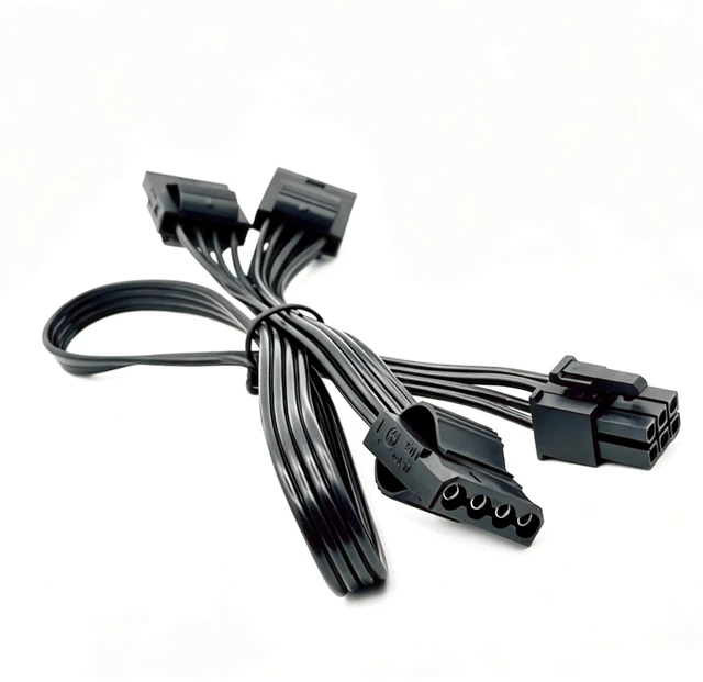 Alt view image 2 of 6 - YEPLOOK 3 Molex/IDE 4Pin Peripheral Power Cable for Seasonic VERTEX GX-1200/GX1000/GX-850/GX-750, PX-1200/PX-1000/PX-850/PX-750 Modulars