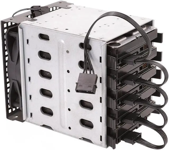 Alt view image 3 of 4 - 4Pin IDE Molex to 5-Port 15Pin SATA Power Cable Cord Lead 18AWG Wire For Hard Drive HDD SSD PC Server