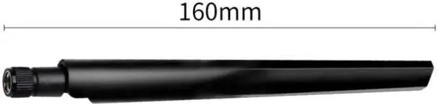 Alt view image 3 of 4 - 10pcs 6DBi WiFi Antenna 2.4GHz/5.8GHz Dual Band  RP-SMA Male (Hole) Connector for Wireless Network Router