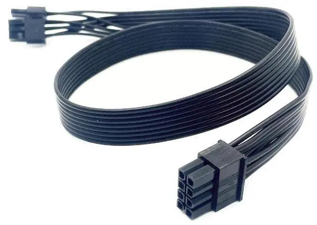 Main image of YEPLOOK PCIe 6+2 Single 8Pin GPU Power Cable for Corsair CX750, CX650, CX600, CX550, CX500, CX450, CX430 CX Series Modular Power