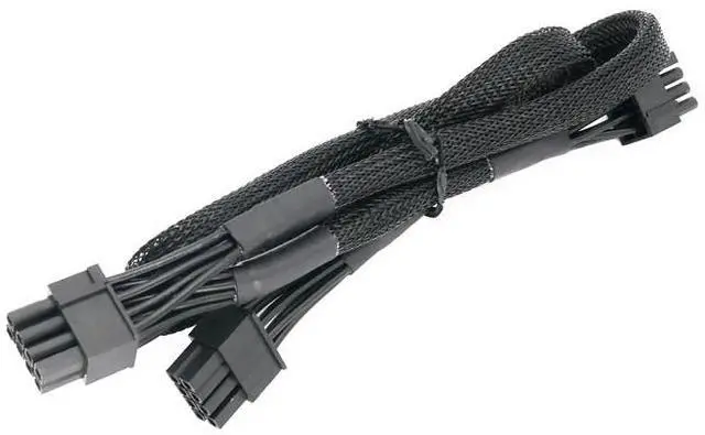 Alt view image 4 of 7 - YEPLOOK GPU Power Cable PCI-e Dual 8Pin 6+2 for Corsair CS850M, CS750M, CS650M, CS550M, CS450M Gold Type 3 Modulars, Sleeved Net 60+20CM