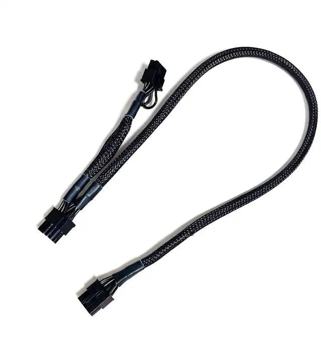 Alt view image 3 of 7 - YEPLOOK GPU Power Cable PCI-e Dual 8Pin 6+2 for Corsair CS850M, CS750M, CS650M, CS550M, CS450M Gold Type 3 Modulars, Sleeved Net 60+20CM