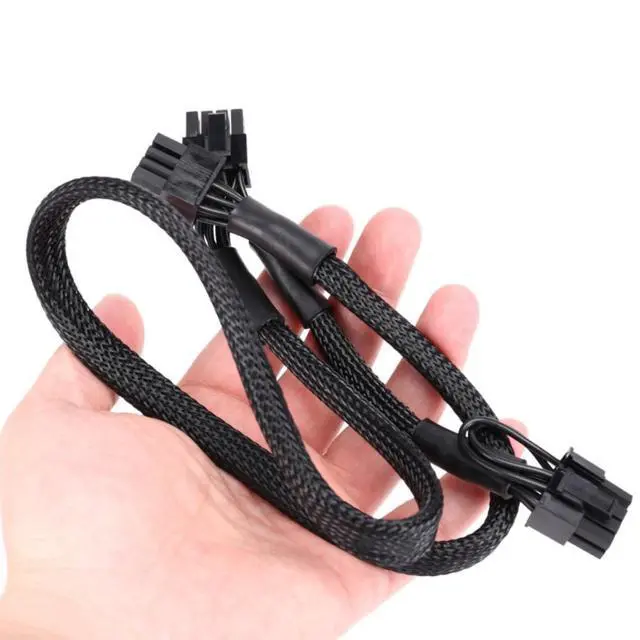 Alt view image 4 of 7 - YEPLOOK 8Pin to PCIe Dual 8Pin 6+2Pin Sleeved Net 18AWG, GPU Power Cable for Corsair RM850 RM750 RM650 Gold (2021) Type 4 Modular Power