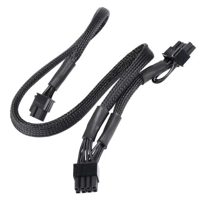 Alt view image 5 of 7 - YEPLOOK 8Pin to PCIe Dual 8Pin 6+2Pin Sleeved Net 18AWG, GPU Power Cable for Corsair RM850 RM750 RM650 Gold (2021) Type 4 Modular Power