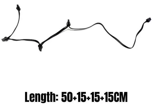 Alt view image 6 of 7 - YEPLOOK 6Pin to 4 Molex IDE 4Pin PATA Peripheral Modular Power Cable for Seasonic SnowSilent 750W 1050W 1250W Modular Power