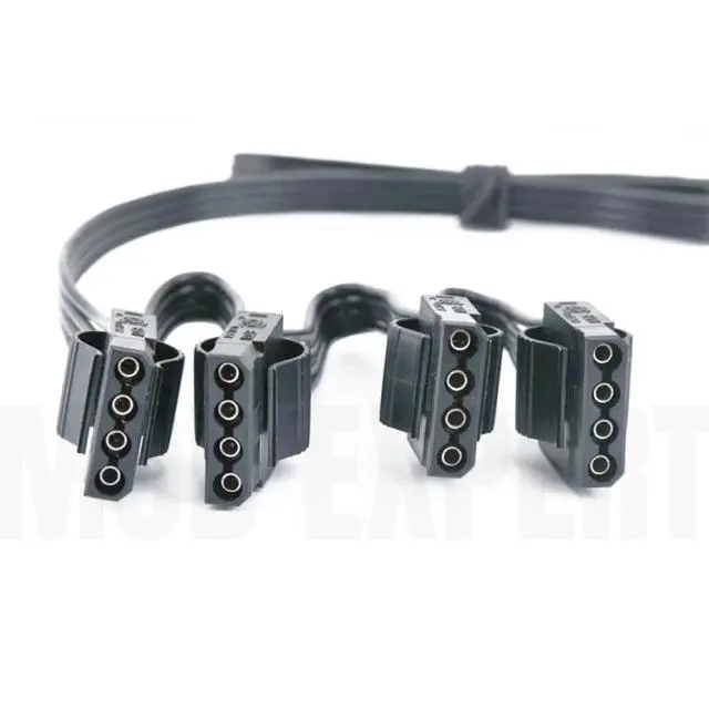 Alt view image 7 of 7 - YEPLOOK 6Pin to 4 Molex IDE 4Pin PATA Peripheral Modular Power Cable for Seasonic SnowSilent 750W 1050W 1250W Modular Power